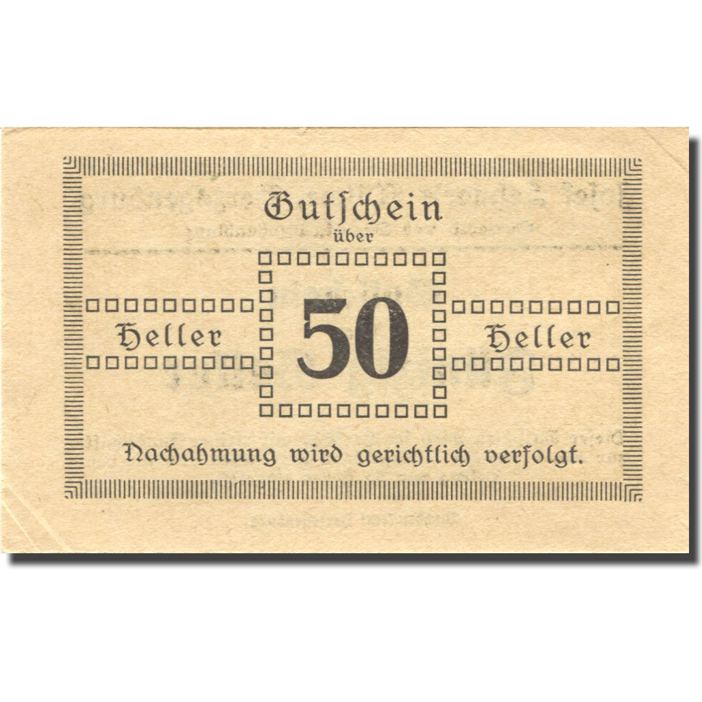 Banconote, Austria, Herzogenburg, 50 Heller, valeur faciale, SPL, Mehl:FS 370