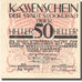 Banknote, Austria, Stockerau 50 Heller valeur faciale, 1920 UNC(63) Mehl:FS 1038
