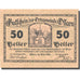 Banknote, Austria, Ossarn, 50 Heller, château, 1920 UNC(63) Mehl:FS 712a3