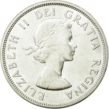 Coin, Canada, Elizabeth II, Dollar, 1962, Ottawa, AU(55-58), Silver, KM:54