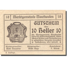 Banknote, Austria, Mauthausen, 10 Heller, Blason, UNC(63), Mehl:FS 601IIa