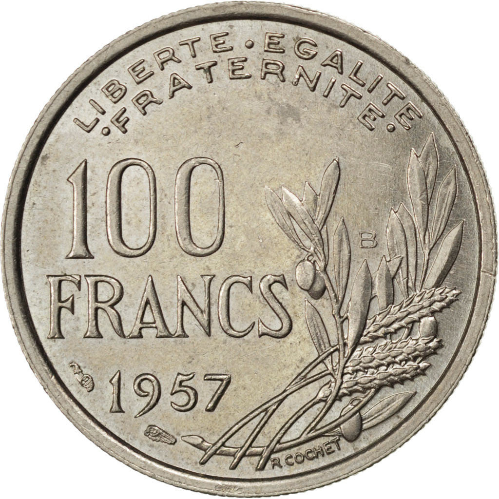 FRANCE, Cochet, 100 Francs, 1957, Beaumont - Le Roger, KM #919.2, AU(50-53),...