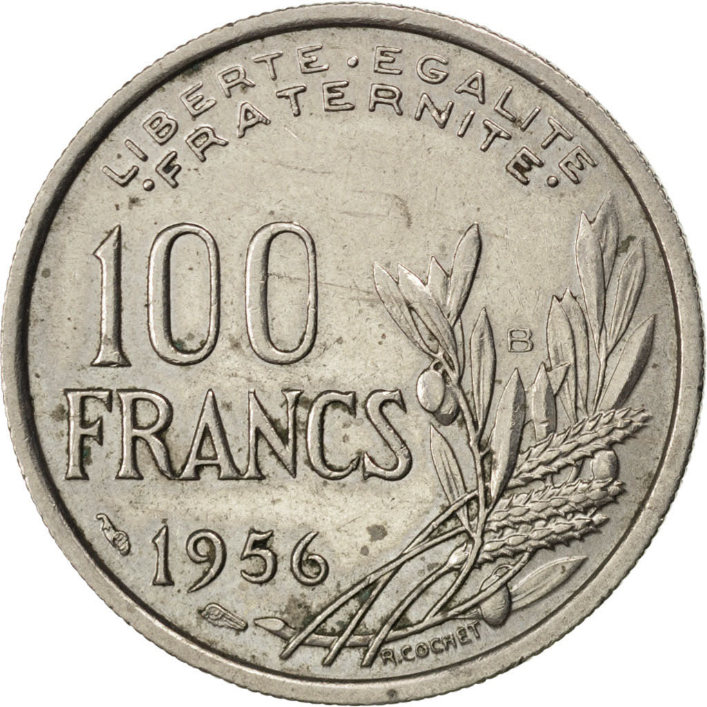 IVème République, 100 Francs Cochet 1956 Beaumont-Le Roger, KM 919.2