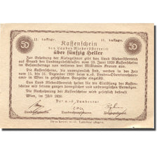 Banconote, Austria, Niederösterreich, 50 Heller, château 1920 SPL Mehl:FS 671IIa