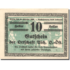 Banknote, Austria, Aich, 10 Heller, agriculteur, UNC(63), Mehl:FS 10c