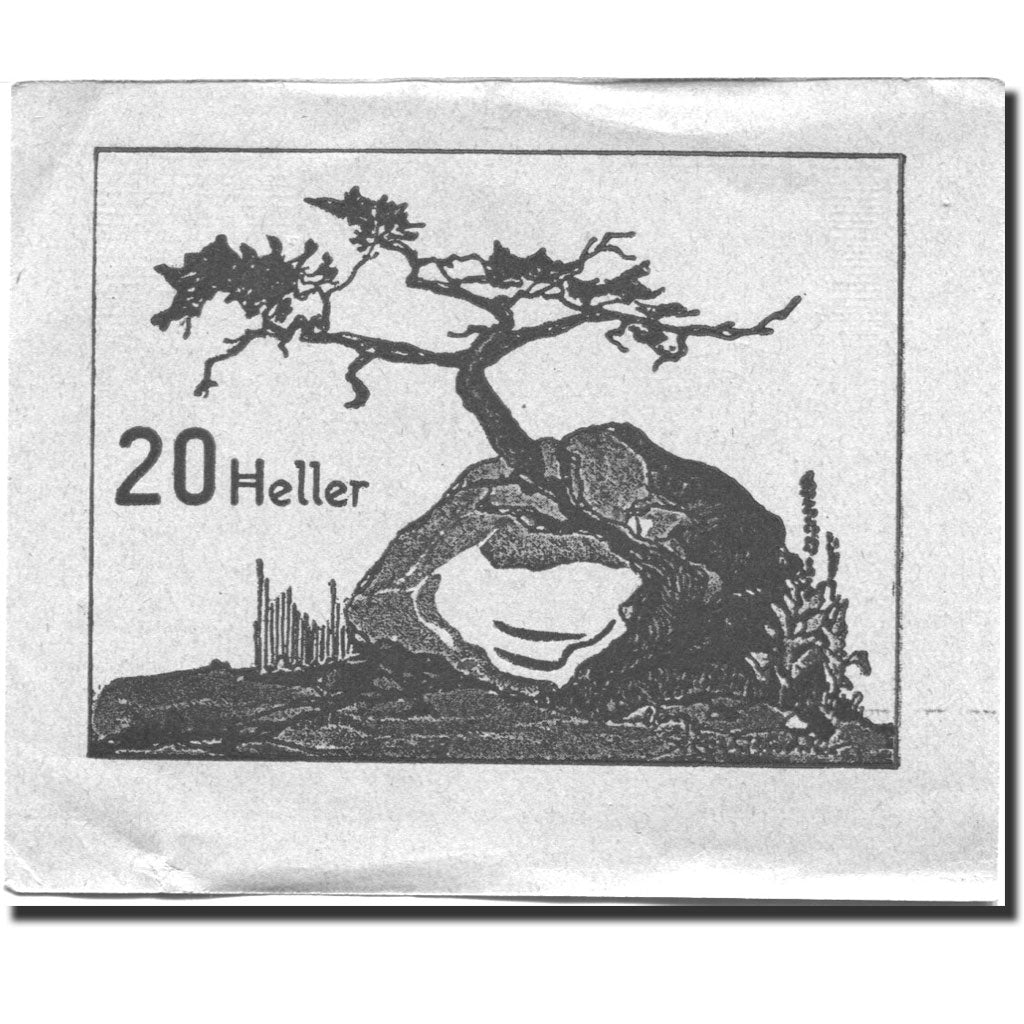 Banknote, Austria, Prägarten, 20 Heller, Eglise, 1920, AU(55-58) Mehl:FS 777d