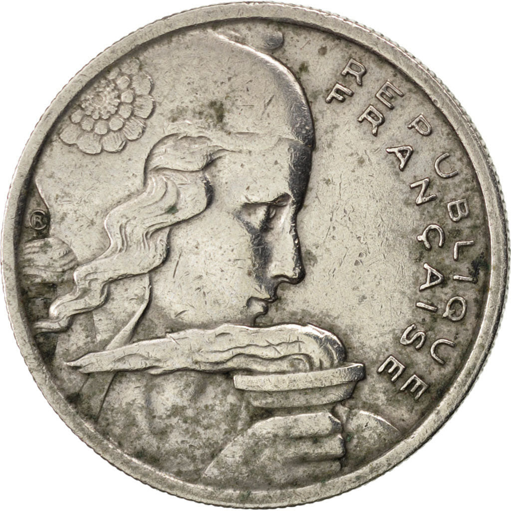Francia, Cochet, 100 Francs, 1957, MB+, Rame-nichel, KM:919.1
