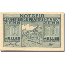 Banknote, Austria, Frankenmarkt, 10 Heller, village, 1921 UNC(63) Mehl:FS 209a