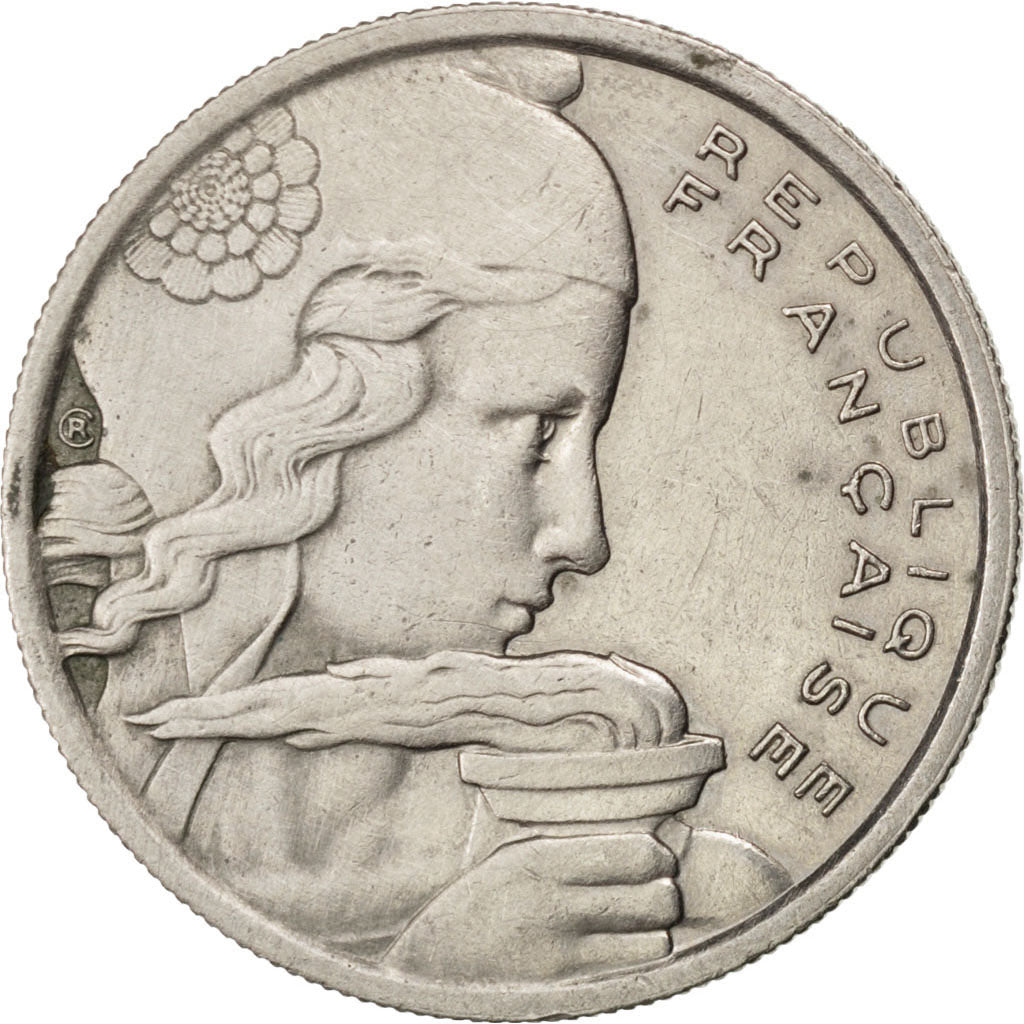 FRANCE, Cochet, 100 Francs, 1958, KM #919.1, VF(30-35), Copper-Nickel, 24, 5.97