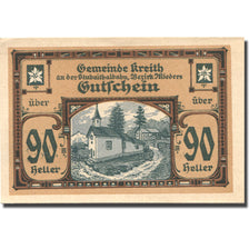 Banknote, Austria, Kreith, 90 Heller, Eglise 1920-12-31, UNC(63), Mehl:FS 471a