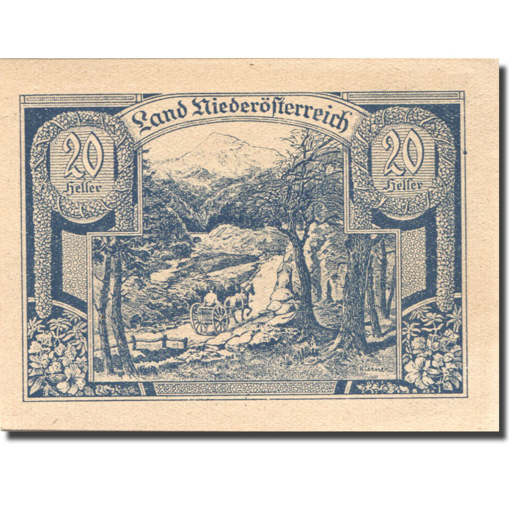 Banknote, Austria, Niederösterreich, 20 Heller 1920, UNC(63) Mehl:FS 671IIa