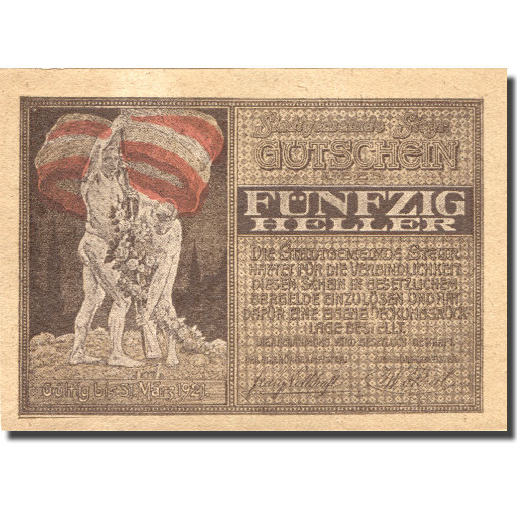 Banknote, France, Steyr, 50 Heller, Usine, UNC(63), Mehl:FS 1034IIb