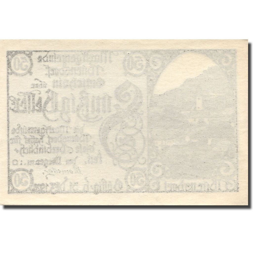 Billet, Autriche, Würnsdorf, 50 Heller, paysage 1920-12-31, SPL Mehl:FS 1257IIa