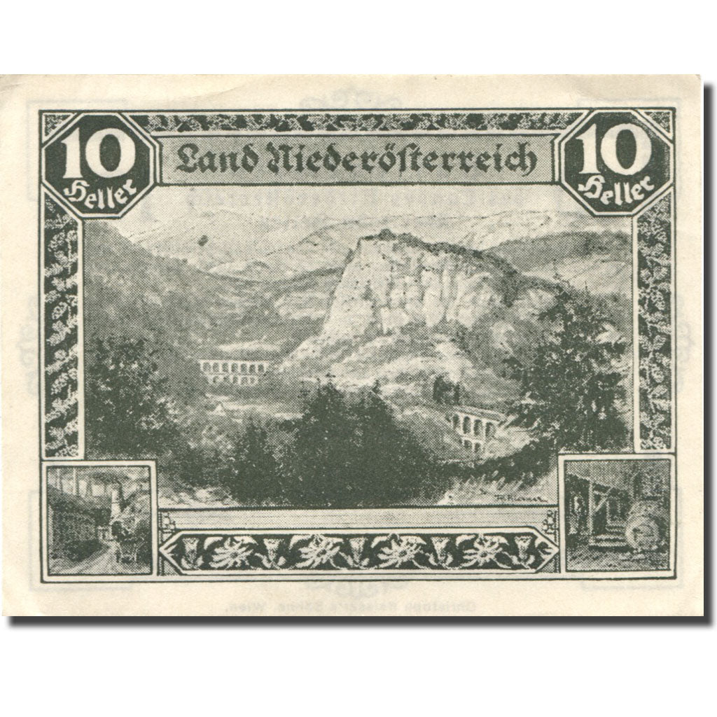 Banconote, Austria, Wien, 10 Heller, montagne 1920-12-31, SPL Mehl:FS 671I