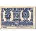Banknote, Austria, Imst, 20 Heller, Blason 1920-12-31, UNC(63), Mehl:FS 405