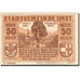 Banknote, Austria, Imst, 50 Heller, personnage, 1920 UNC(63) Mehl:FS 405c