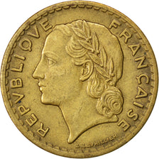 FRANCE, Lavrillier, 5 Francs, 1940, KM #888a.1, EF(40-45), Aluminum-Bronze, 31,.