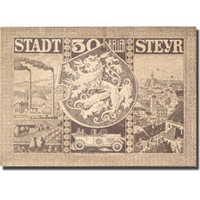 Billet, Autriche, Steyr, 50 Heller, Usine 1921-03-31, SPL, Mehl:FS 1034IIb