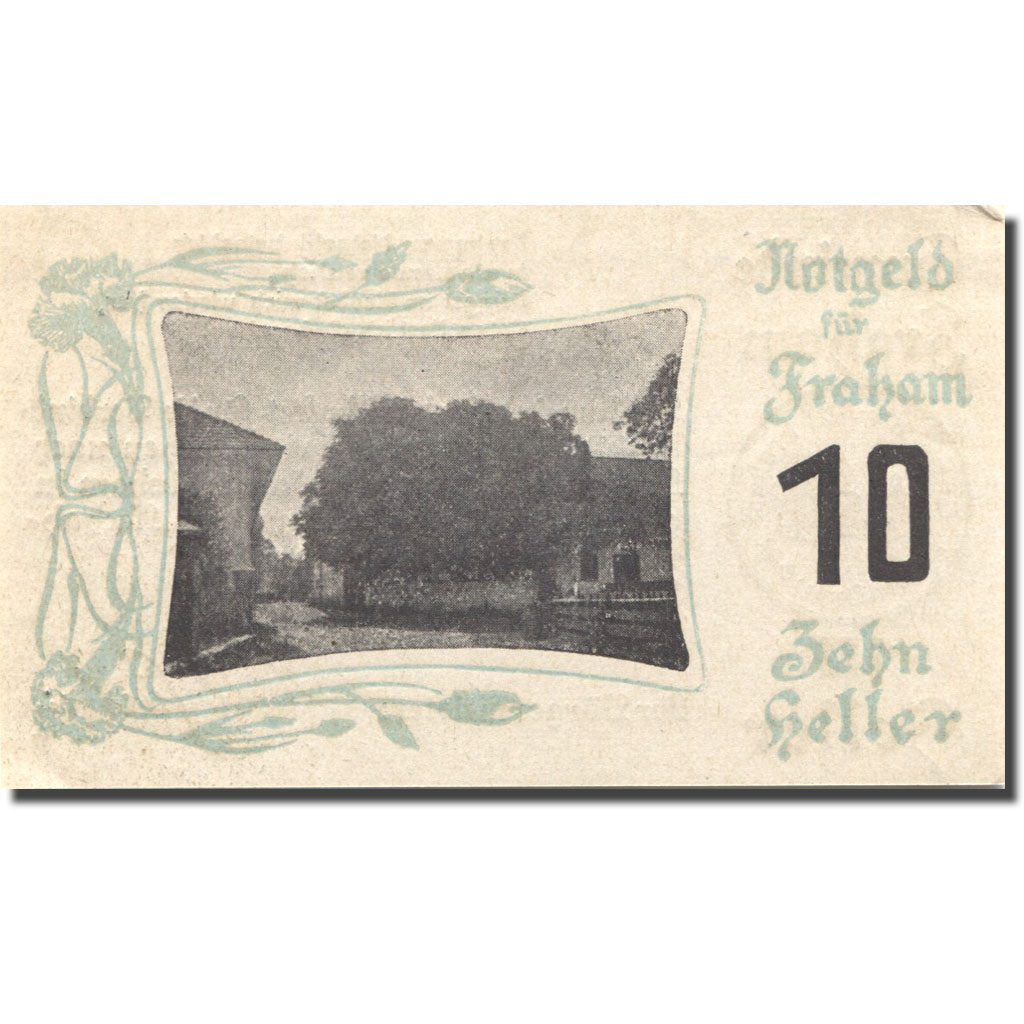 Banknote, Austria, Fraham, 10 Heller, ferme, 1920 AU(55-58) Mehl:FS 205a