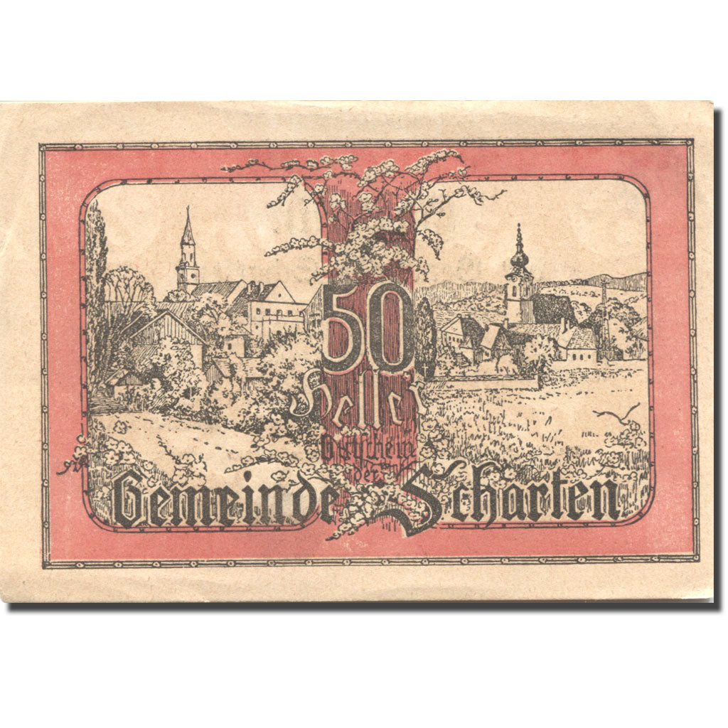 Banknote, Austria, Scharten, 50 Heller, Eglise 1920-05-02 AU(55-58) Mehl:FS 955a
