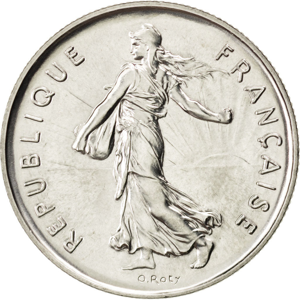 FRANCE, Semeuse, 5 Francs, 1983, Paris, KM #926a.1, MS(65-70), Nickel Clad...