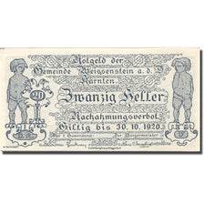 Banknote, Austria, Weissenstein, 20 Heller, Blason, 1920 UNC(63) Mehl:FS 1159a