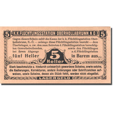 Banconote, Austria, Oberhollabrunn, 5 Heller, valeur faciale, SPL, Mehl:FS 683