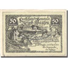 Billet, Autriche, Bruck-Waasen, 50 Heller, château, 1921 SPL Mehl:FS 108b