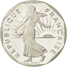 FRANCE, Semeuse, 2 Francs, 1991, KM #942.2, MS(65-70), Nickel, 26.5, Gadoury...