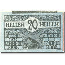 Biljet, Oostenrijk, Raab, 20 Heller, Blason, SPL, Mehl:FS 805I2