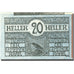 Biljet, Oostenrijk, Raab, 20 Heller, Blason, SPL, Mehl:FS 805I2