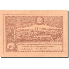 Banknote, Austria, St Florian, 20 Heller, village, 1920 UNC(63) Mehl:FS 879Ib