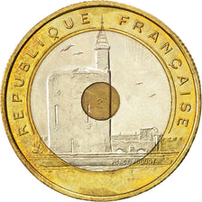 FRANCE, Jeux Méditerranéens, 20 Francs, 1993, KM #1016, MS(63), Tri-Metallic, 27