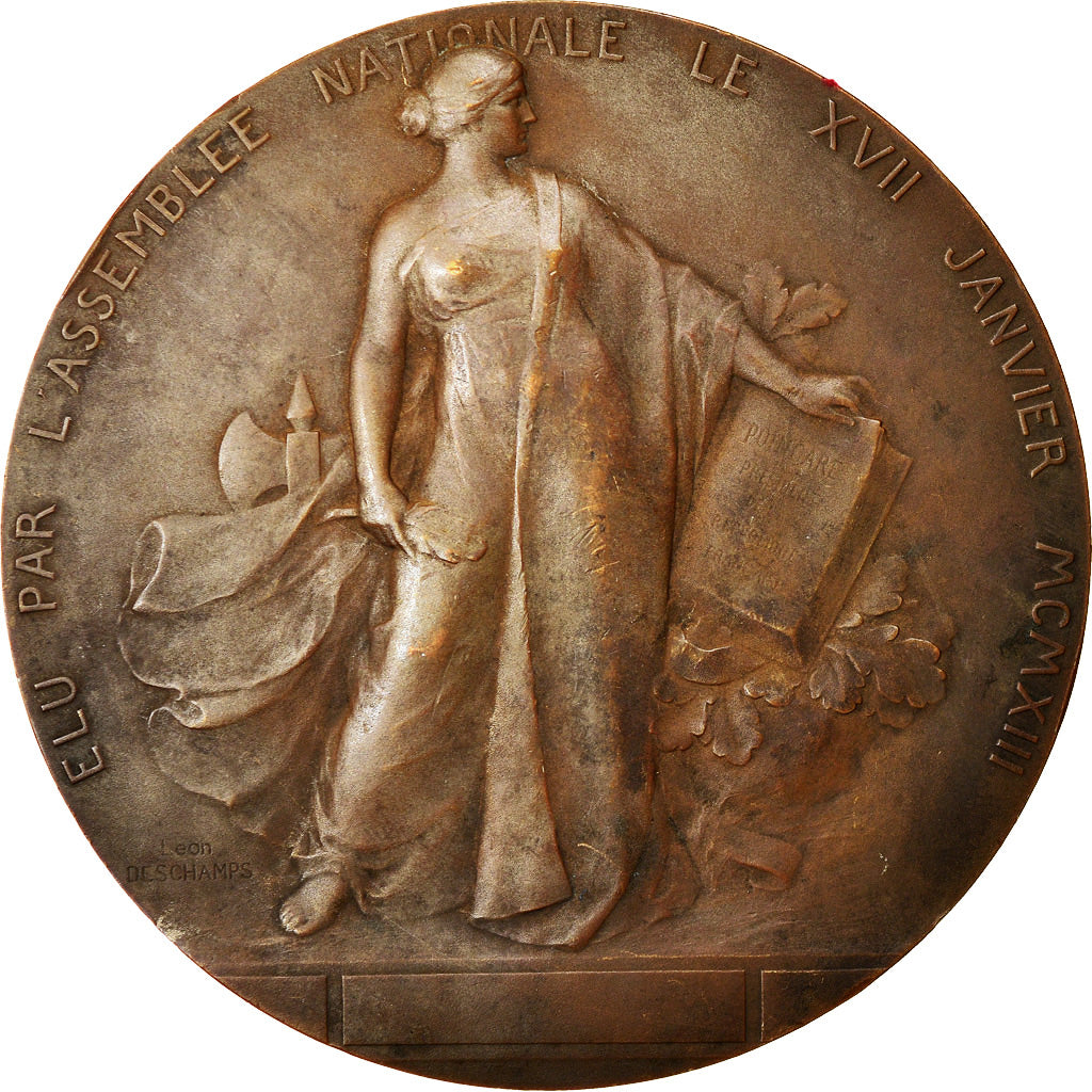 France, Medal, Raymond Poincaré, Président de la République, Deschamps