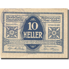 Banknote, Austria, Adlwang, 10 Heller, village, 1920-12-31 UNC(63) Mehl:FS 5a