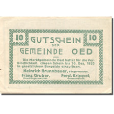 Geldschein, Österreich, Oed, 10 Heller, agriculteur, 1920 VZ Mehl:FS 703a