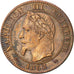 Second Empire, 2 Centimes Napoléon III tête laurée 1862 Bordeaux, KM 796.6