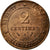 Münze, Frankreich, Cérès, 2 Centimes, 1887, Paris, SS, Bronze, KM:827.1