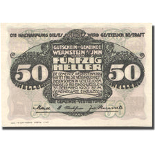 Banknote, Austria, Wernstein, 50 Heller, fleuve, 1920 UNC(63) Mehl:FS 1174a