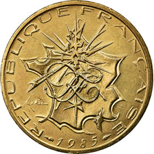 Coin, France, Mathieu, 10 Francs, 1985, MS(63), Nickel-brass, KM:940