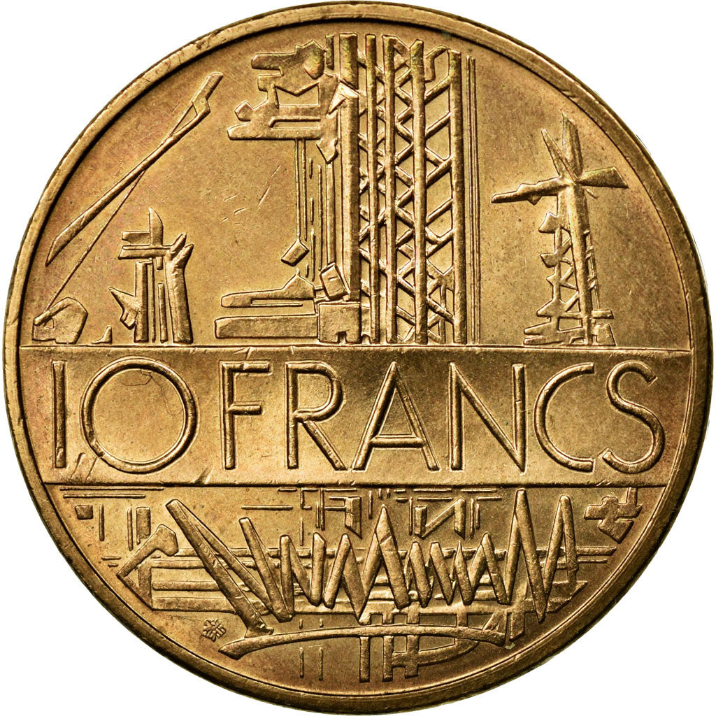 Coin, France, Mathieu, 10 Francs, 1984, MS(63), Nickel-brass, KM:940