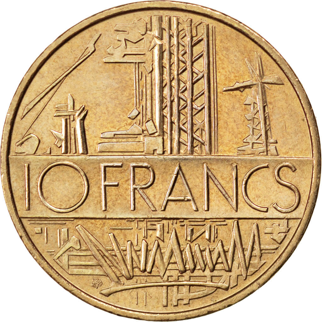 Coin, France, Mathieu, 10 Francs, 1987, MS(63), Nickel-brass, KM:940