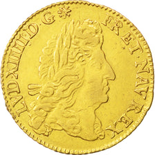 FRANCE, Louis d'or à l'écu, Louis D'or, 1690, Paris, KM #278.1, EF(40-45), Gold,