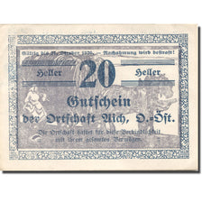 Banknote, Austria, Aich, 20 Heller, agriculteur, 1920 UNC(63) Mehl:FS 10b