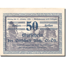 Banknote, Austria, Aich, 50 Heller, Agriculteur 1, 1920 UNC(63) Mehl:FS 10b