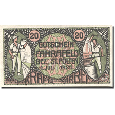 Banknote, Austria, Fahrafeld, 20 Heller, Usine, 1920, UNC(63) Mehl:FS 193