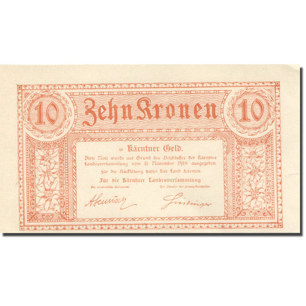 Banknote, AUSTRIAN STATES, 10 Kronen, 1918, 1918-11-11, KM:S102, UNC(63)