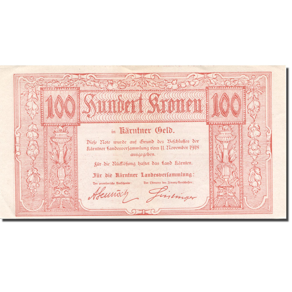Banknote, AUSTRIAN STATES, 100 Kronen, 1918, 1918-11-11, KM:S105b, UNC(63)