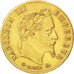 FRANCE, Napoléon III, 5 Francs, 1865, Paris, KM #803.1, EF(40-45), Gold, Gadoury