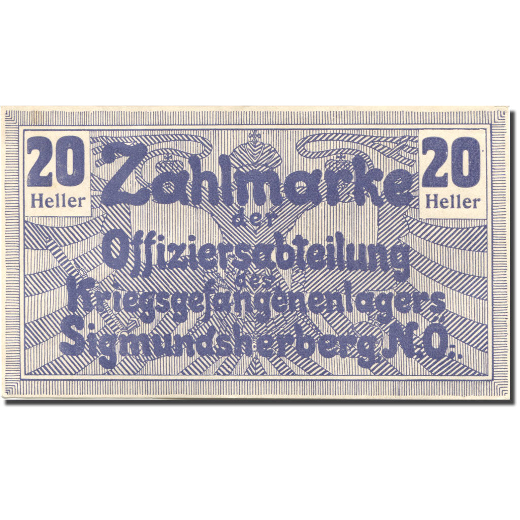 Banknote, Austria, Sigmundsherberg, 20 Heller face value UNC(63) Mehl:FS 998